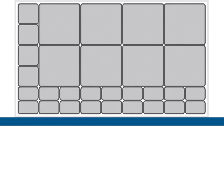 bott Cubio indelingsassortiment EKK-85100-1 RAL 7011