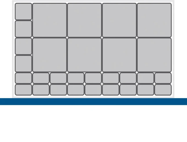 bott Cubio indelingsassortiment EKK-85100-1 RAL 7011