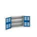 bott Verso kast gevleugelde deuren 1050x350x900mm 2 legborden RAL 5010