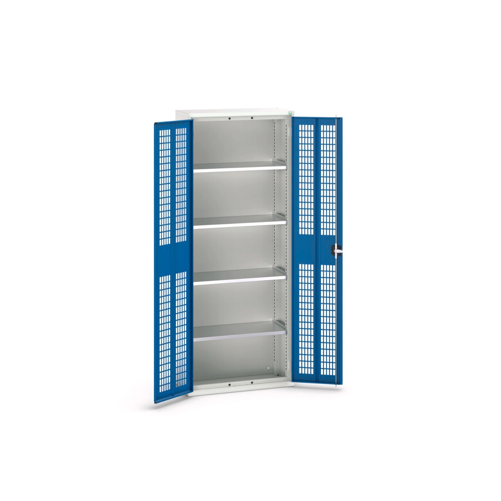bott Verso kast gevleugelde deuren 800x350x2000mm 4 legborden RAL 5010