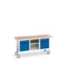 bott Verso verrijdbare werkbank 1750x600x830mm 2 laden 1 middenschap 2 deuren Multiplex RAL 5010