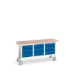 bott Verso verrijdbare werkbank 1750x600x830mm 9 laden Multiplex RAL 5010