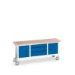bott Verso verrijdbare werkbank 2000x600x830mm 3 laden 2 deuren Multiplex RAL 5010