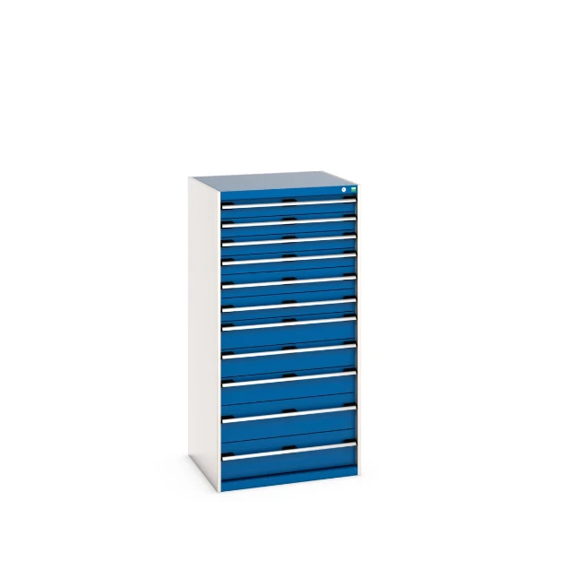 bott Cubio schuifladenkast 11 laden hoogte 1600 mm 200kg RAL 5010