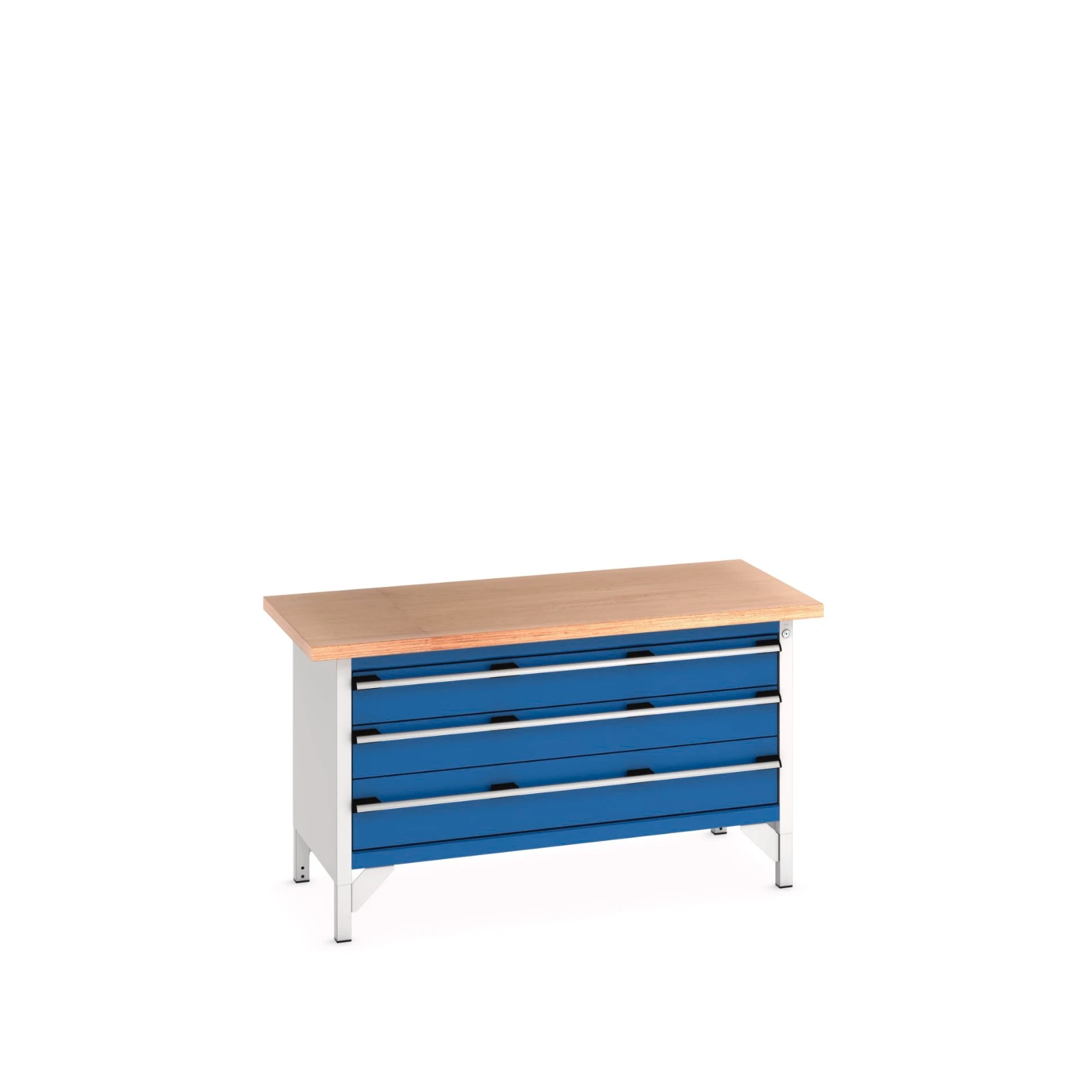 bott Cubio werkbank Multiplex 3 laden Breedte 1500 mm RAL 5010