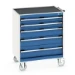 bott Cubio gereedschapswagen 5 laden breedte 800 mm RAL 5010
