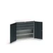bott Verso systeemkast 1050x550x1000mm 1 legbord 3 lades RAL 7016