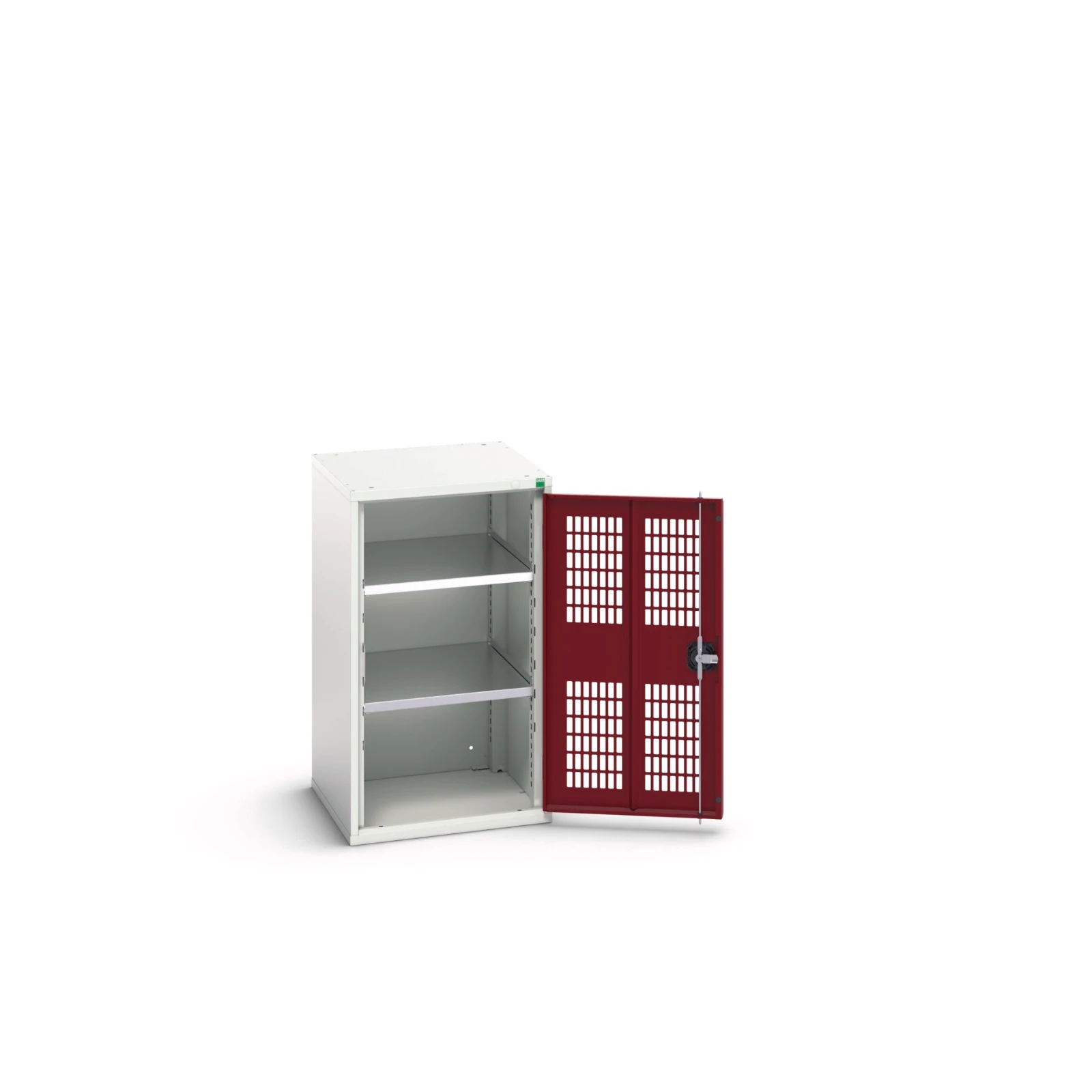 bott Verso kast gevleugelde deuren 525x350x900mm 2 legborden RAL 3004