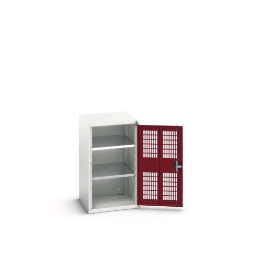 bott Verso kast gevleugelde deuren 525x350x900mm 2 legborden RAL 3004