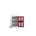 bott Verso kast gevleugelde deuren 525x350x900mm 2 legborden RAL 3004