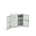 bott Verso kast gevleugelde deuren 1050x550x1000mm 2 legborden 8 laden 8/2 RAL 7035