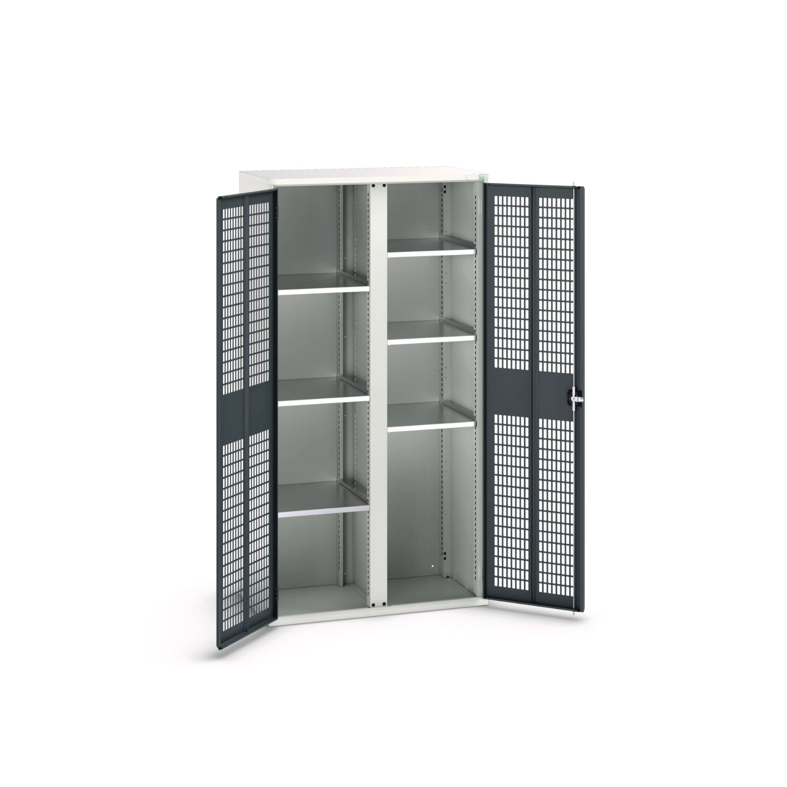 bott Verso kast gevleugelde deuren 1050x550x2000mm 6 legborden RAL 7016
