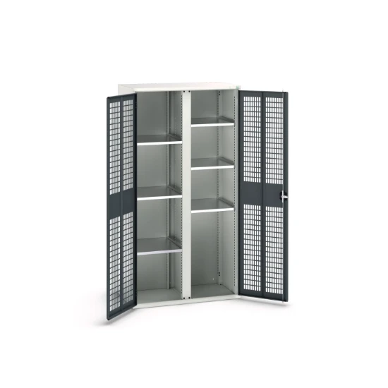bott Verso kast gevleugelde deuren 1050x550x2000mm 6 legborden RAL 7016