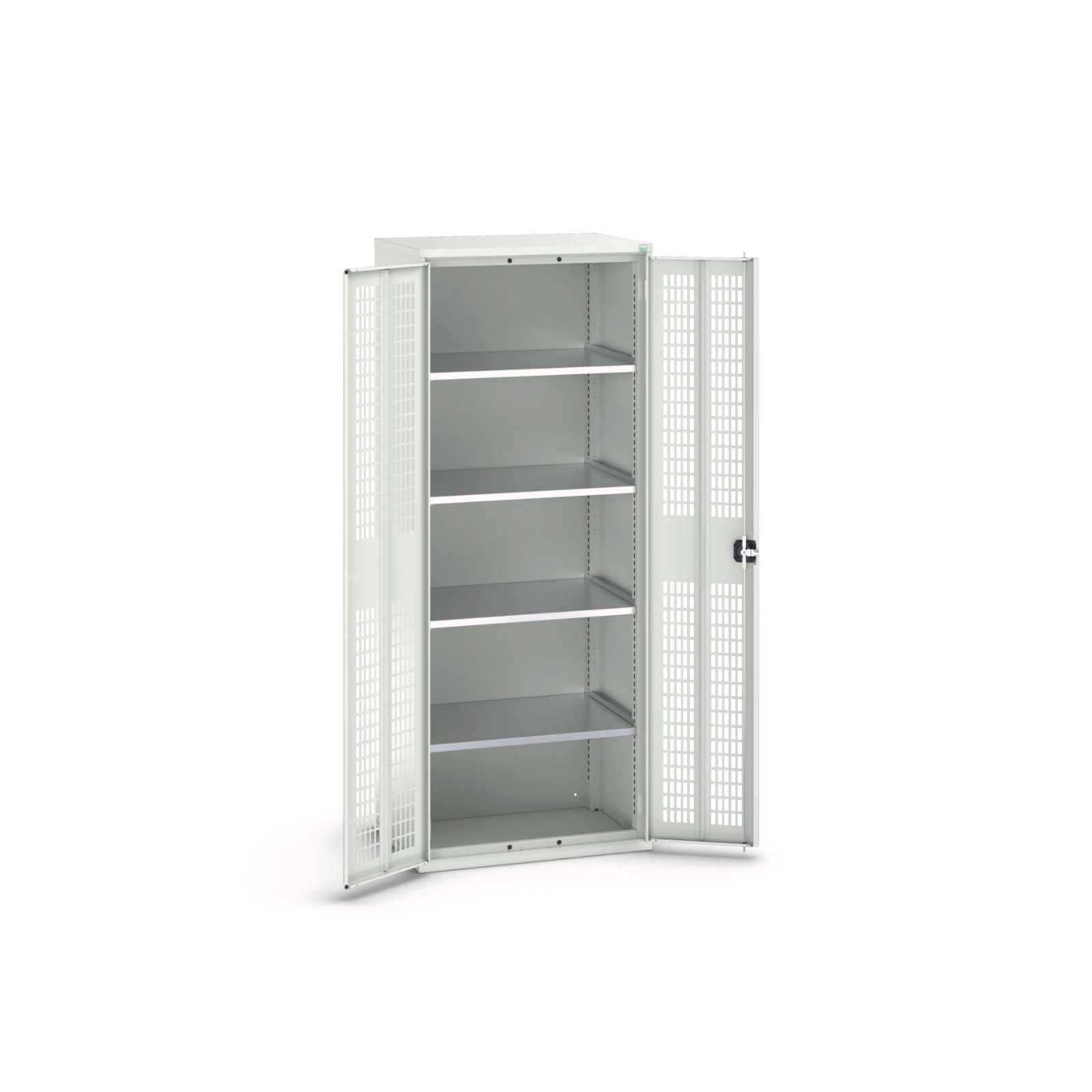 bott Verso kast gevleugelde deuren 800x350x2000mm 4 legborden RAL 7035