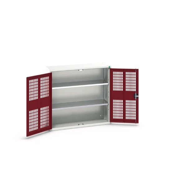 bott Verso kast gevleugelde deuren 1050x350x1000mm 2 legborden RAL 3004