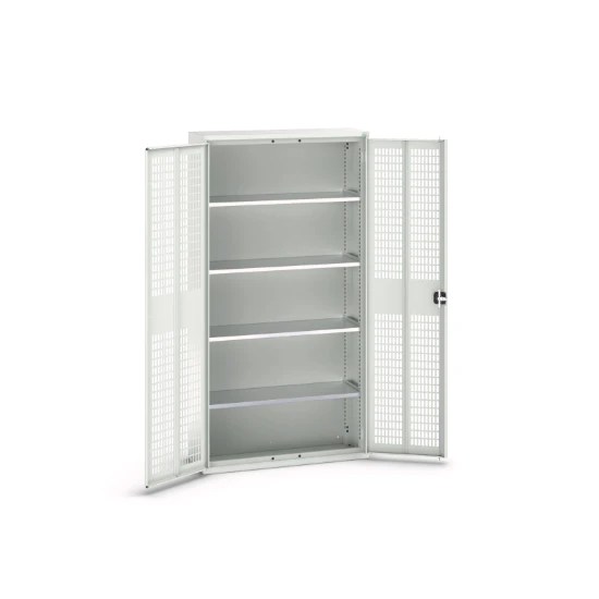 bott Verso kast gevleugelde deuren 1050x350x2000mm 4 legborden RAL 7035