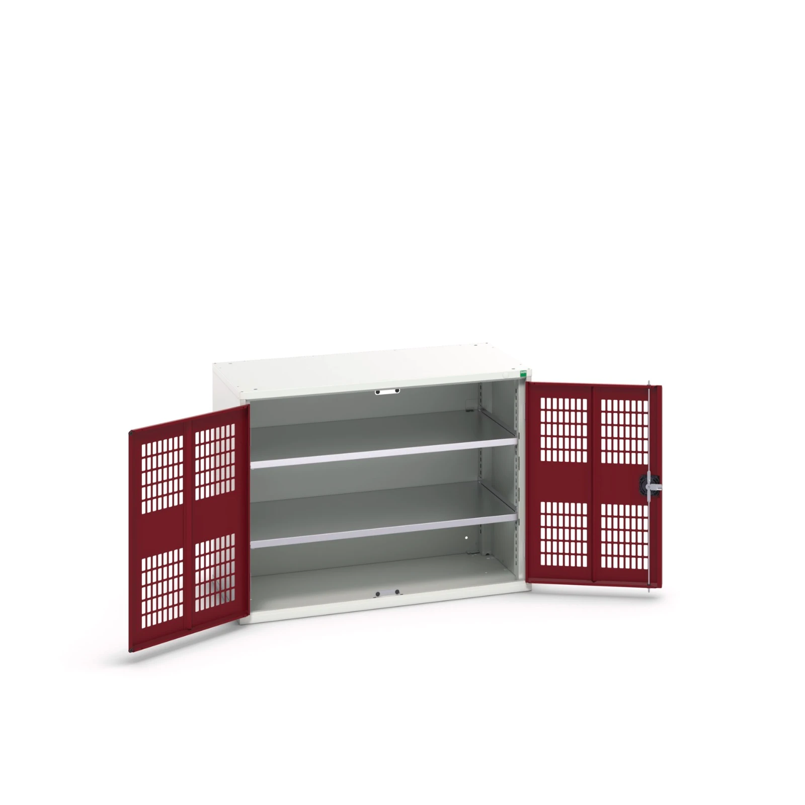 bott Verso kast gevleugelde deuren 1050x350x800mm 2 legborden RAL 3004