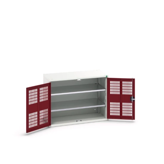 bott Verso kast gevleugelde deuren 1050x350x800mm 2 legborden RAL 3004