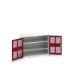 bott Verso kast gevleugelde deuren 1050x350x800mm 2 legborden RAL 3004