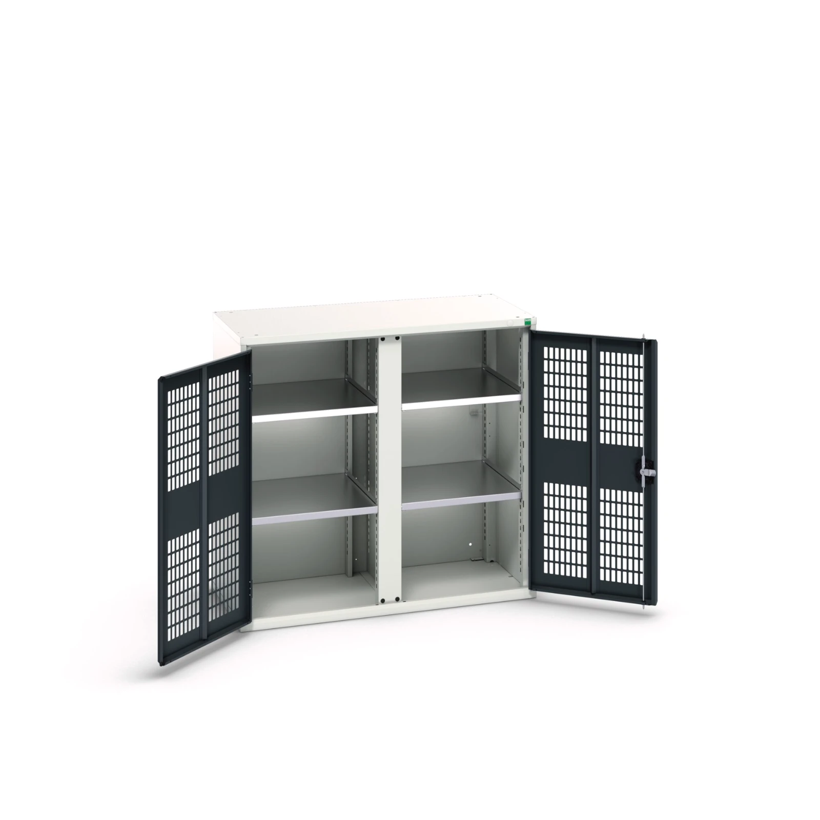 bott Verso kast gevleugelde deuren 1050x550x1000mm 4 legborden RAL 7016