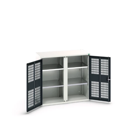 bott Verso kast gevleugelde deuren 1050x550x1000mm 4 legborden RAL 7016