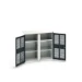 bott Verso kast gevleugelde deuren 1050x550x1000mm 4 legborden RAL 7016