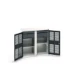 bott Verso kast gevleugelde deuren 1050x550x1000mm 2 legborden 4 laden RAL 7016