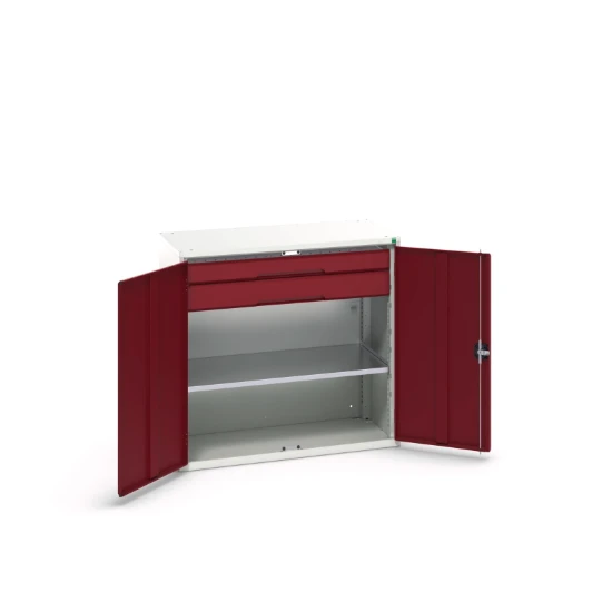 bott Verso systeemkast 1050x550x1000mm 1 legbord 1 lade RAL 3004
