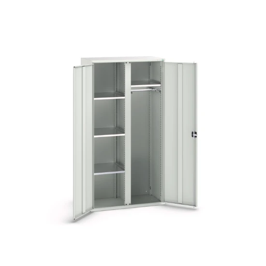 bott Verso systeemkast 1050x550x2000mm 4 legborden 1 rail RAL 7035