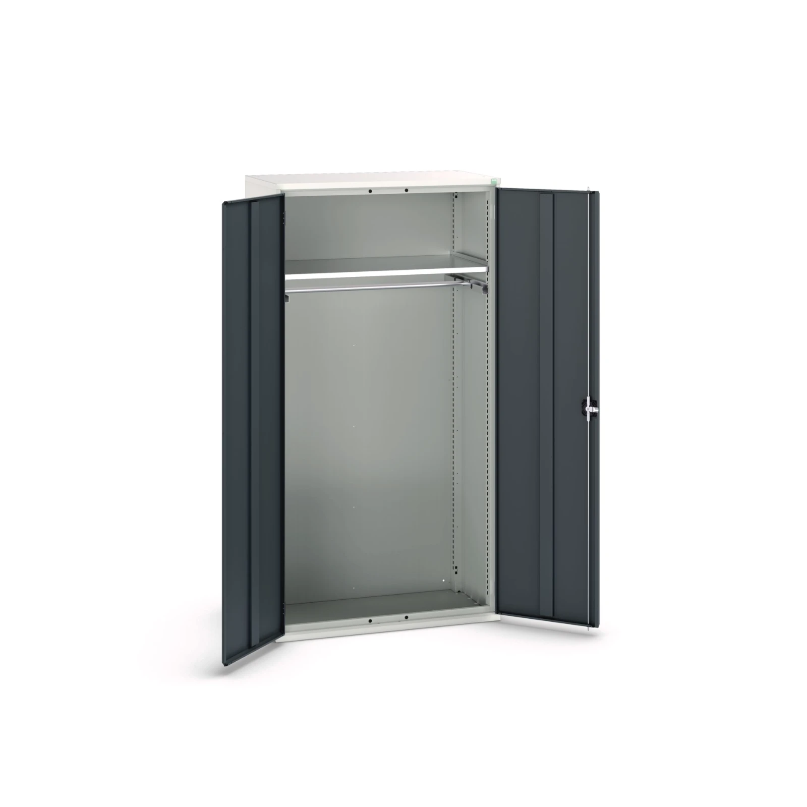 bott Verso systeemkast 1050x550x2000mm 1 legbord 1 rail RAL 7016