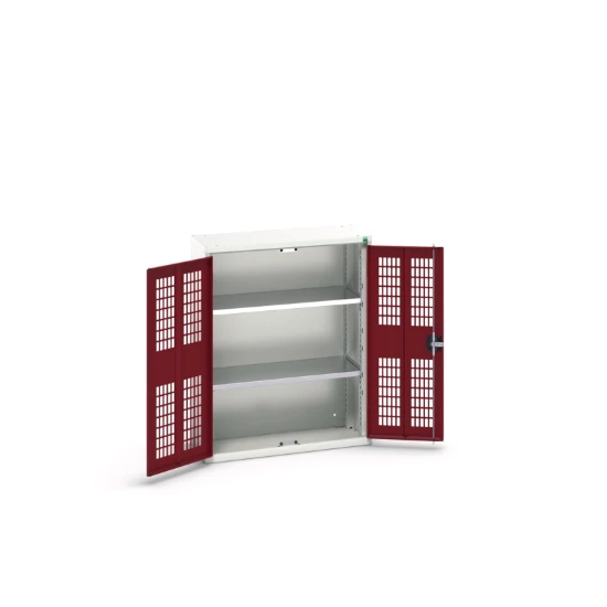 bott Verso kast gevleugelde deuren 800x350x1000mm 2 legborden RAL 3004