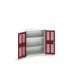 bott Verso kast gevleugelde deuren 800x350x1000mm 2 legborden RAL 3004