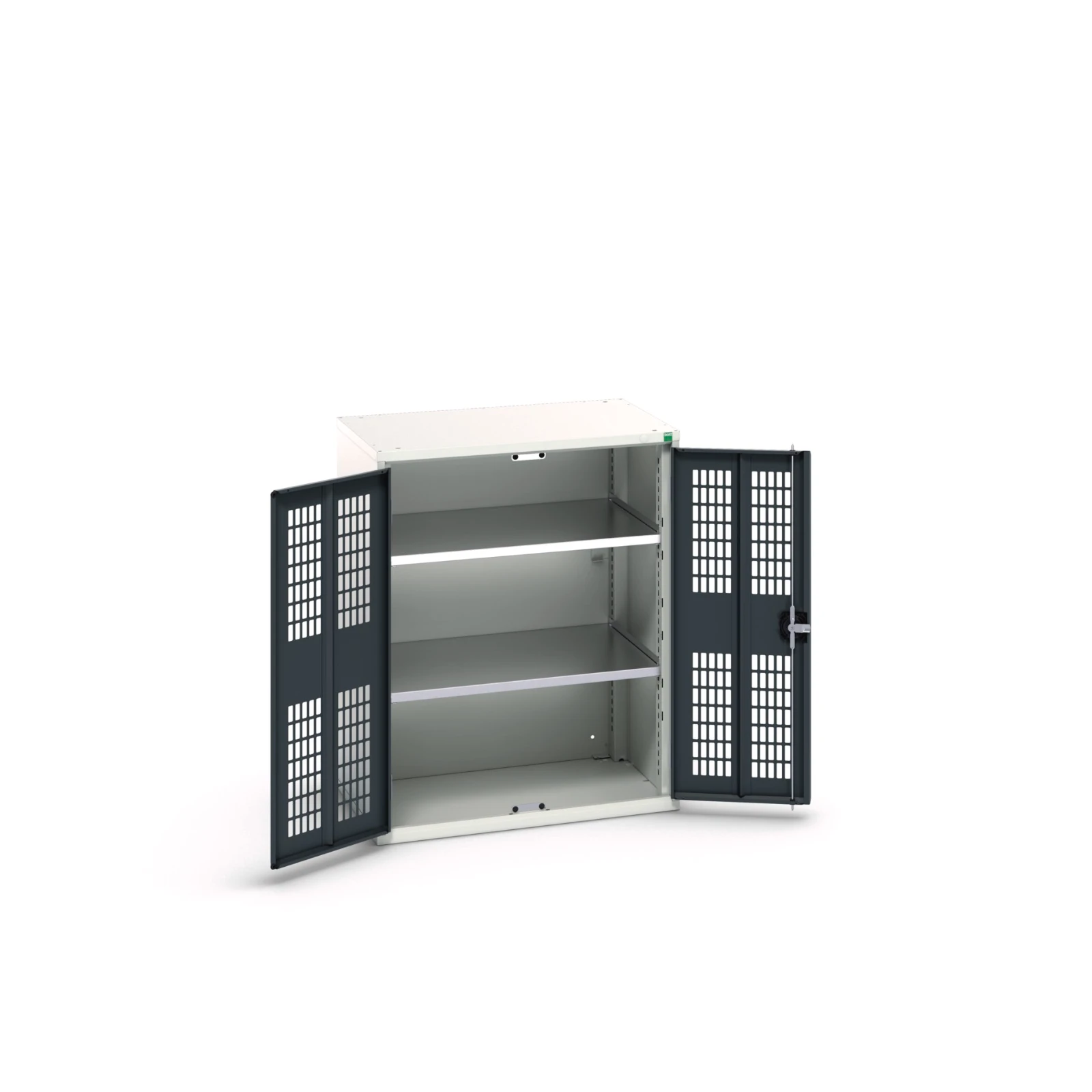 bott Verso kast gevleugelde deuren 800x350x1000mm 2 legborden RAL 7016