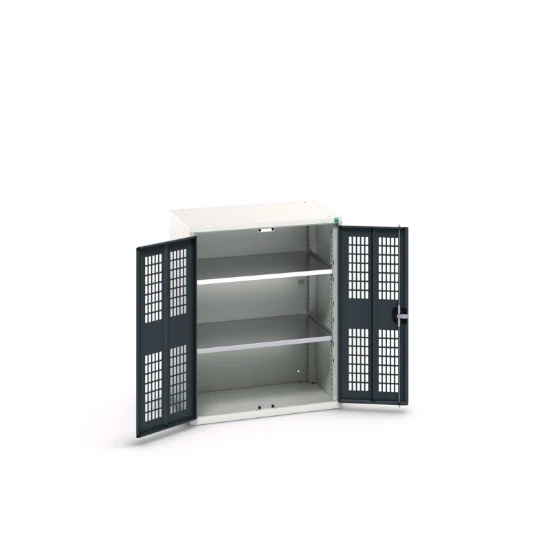 bott Verso kast gevleugelde deuren 800x350x1000mm 2 legborden RAL 7016