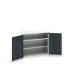 bott Verso systeemkast 1050x550x900mm 2 legborden 2 deuren RAL 7016