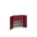 bott Verso systeemkast 800x550x1000mm 1 legbord 3 laden RAL 3004