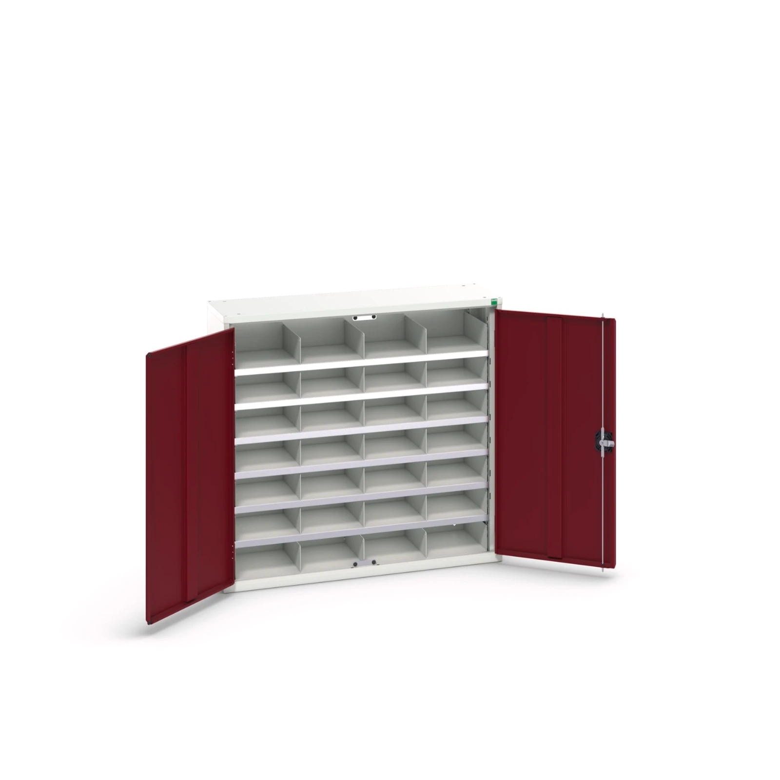 bott Verso systeemkast 1050x350x1000mm 28 compartimenten RAL 3004