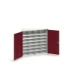 bott Verso systeemkast 1050x350x1000mm 28 compartimenten RAL 3004