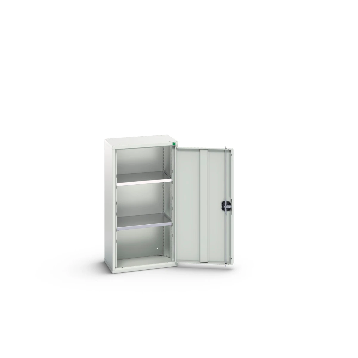 bott Verso systeemkast 525x350x1000mm 2 legborden 1 deur RAL 7035