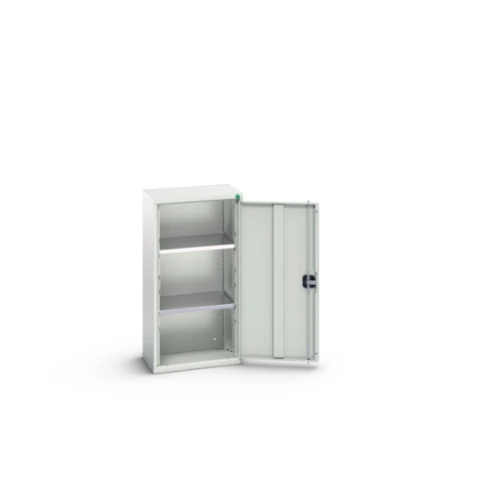 bott Verso systeemkast 525x350x1000mm 2 legborden 1 deur RAL 7035