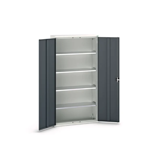 bott Verso systeemkast 1050x350x2000mm 4 legborden 2 deuren RAL 7016