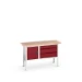 bott Verso verstelbare werkbank 1500x600x830-930mm 3 laden 1 deur Multiplex RAL 3004