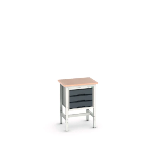 bott Verso werkbank 3 lades Breedte 700 mm Multiplex RAL 7016