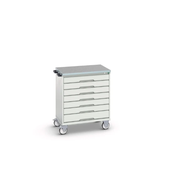 bott Verso gereedschapswagen  800x550x965mm 7 laden lino top RAL 7035