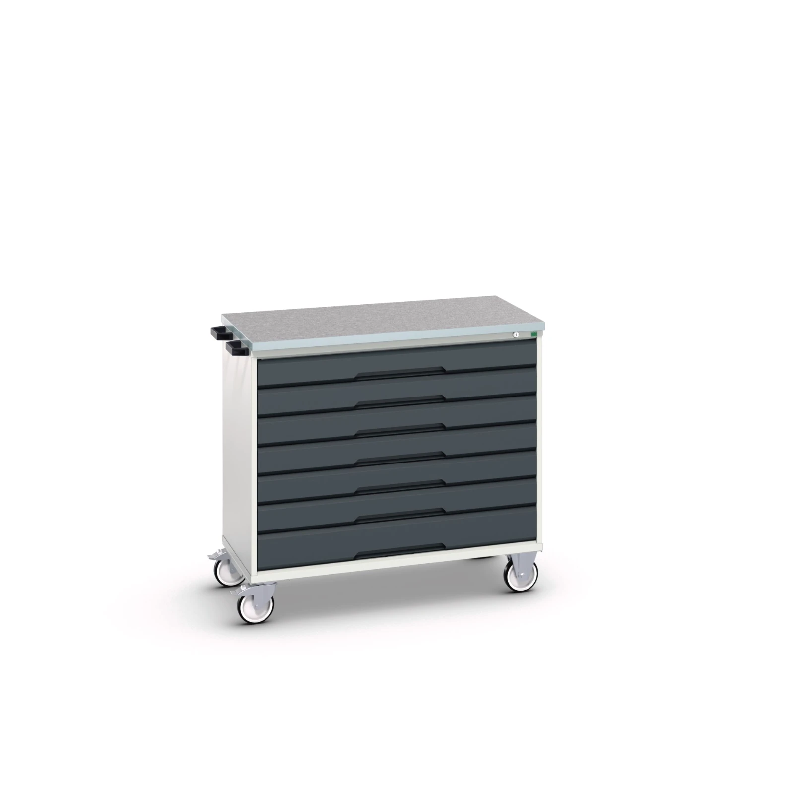 bott Verso gereedschapswagen 1050x600x980mm 7 laden lino top RAL 7016
