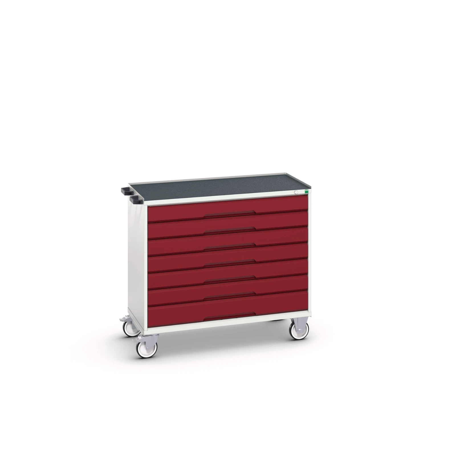 bott Verso gereedschapswagen 1050x550x965mm 7 laden top tray RAL 3004