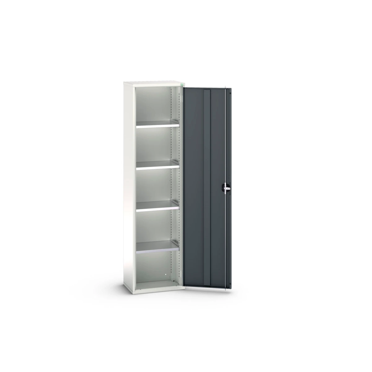 bott Verso systeemkast 525x350x2000mm 4 legborden 1 deur RAL 7016