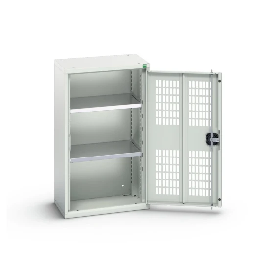 bott Verso kast gevleugelde deuren 525x350x900mm 2 legborden RAL 7035