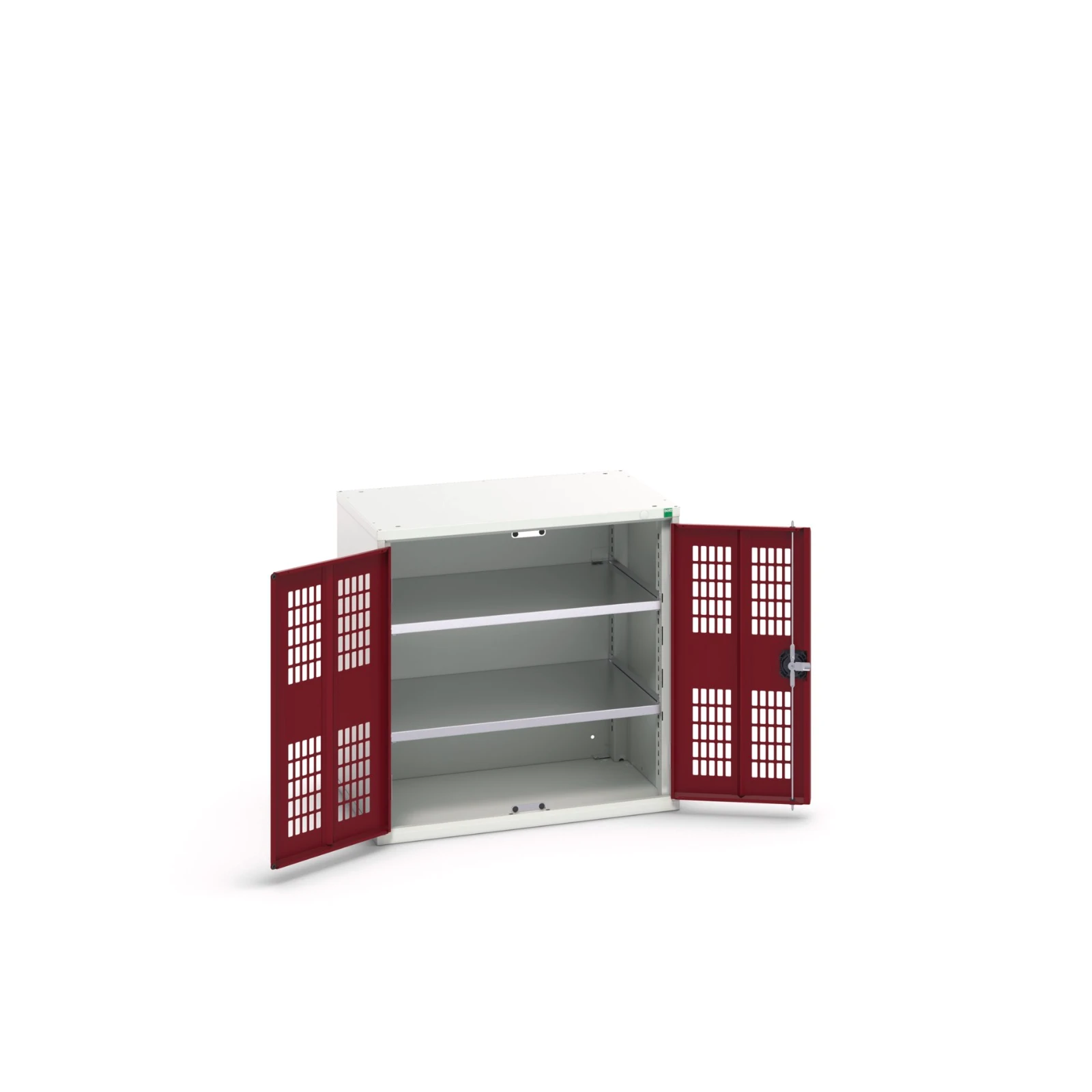 bott Verso kast gevleugelde deuren 800x350x800mm 2 legborden RAL 3004