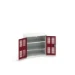 bott Verso kast gevleugelde deuren 800x350x800mm 2 legborden RAL 3004